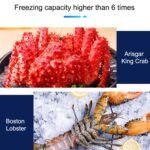 Ultra-Low Temperature Freezer -80°C, 328L Large Capacity Commercial Chest Freezer for Seafood Storage - Image 6