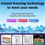 Ultra-Low Temp Preservation Workbench -30°C, 1.8m Commercial Freezer for Bubble Tea, Seafood Long-Term Storage - Image 6